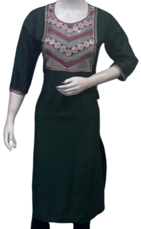 ONV003 Big Embroidery Kurti