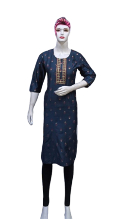 ONV012 Silk Small Embroidery Kurti