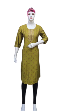 ONV015 Silk Small Embroidery Kurti