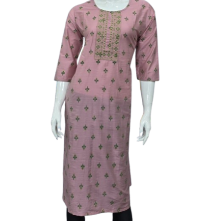 ONV018 Silk Small Embroidery Kurti