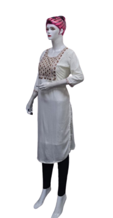 ONV023 Big Embroidery with Lining Kurti