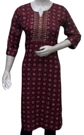 UJ051 Small Embroidery with Pocket Kurti