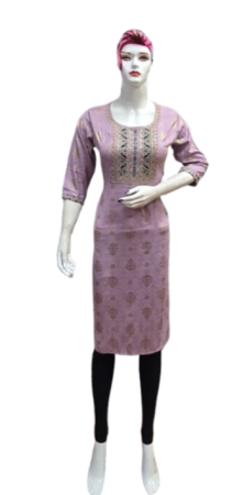 ONV068 Dobby Big Embroidery Kurti