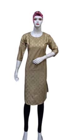 ONV078 Silk V Embroidery Kurti