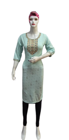 ONV083 Dobby Embroidery Kurti