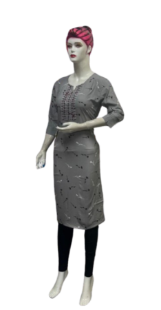 UJ088 Small Embroidery with Pocket Kurti