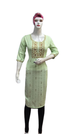 ONV0107 Dobby Embroidery Kurti