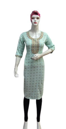 ONV0108 Dobby Embroidery Kurti