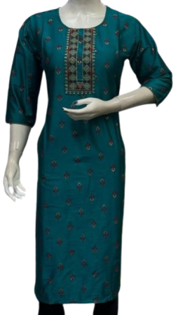 ONV0116 Silk Small Embroidery Kurti