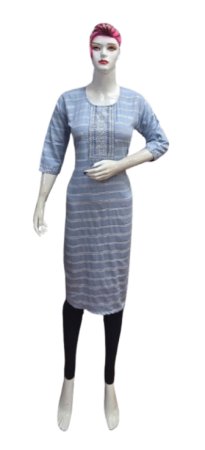 ONV0124 Small Embroidery with Sequence Kurti