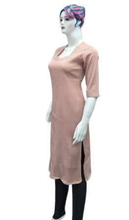 ONV0150 Popcorn Side Open Kurti