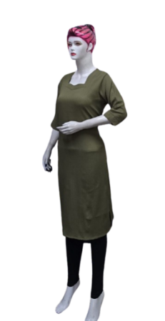 ONV0152 Popcorn Side Open Kurti