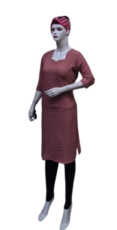 ONV0155 Popcorn Side Open Kurti