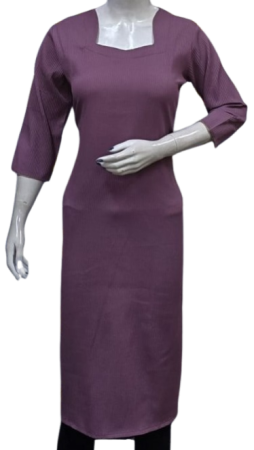 ONV0157 Popcorn Side Open Kurti