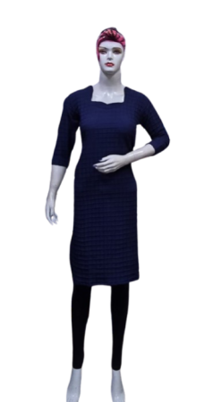 ONV0158 Popcorn Side Open Kurti