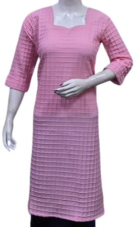 ONV0161 Popcorn Side Open Kurti