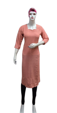 ONV0176 Chikankari Side Open Kurti