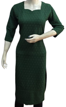 ONV0177 Chikankari Side Open Kurti