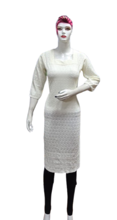 ONV0184 Chikankari Side Open Kurti