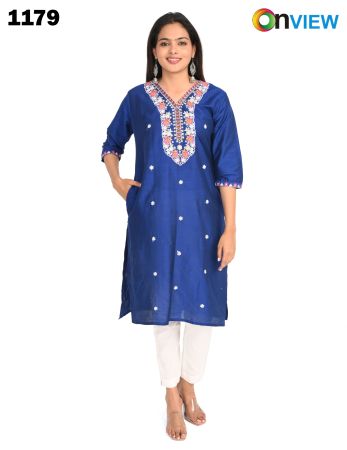 ONV1179 SLUB BOUTIQUE WORK EMBROIDERY