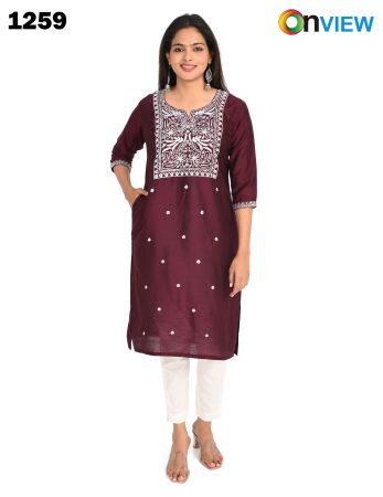 ONV1259 SLUB BOUTIQUE WORK EMBROIDERY