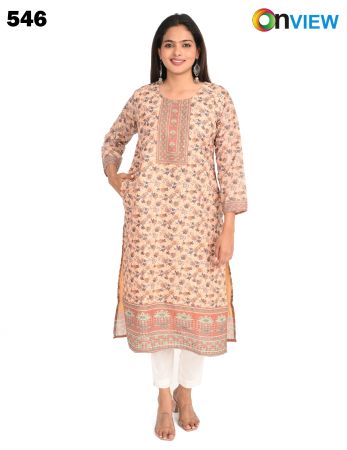 ONV546 COTTON CHIKANKARI WORK WITH DIGITAL PRINT