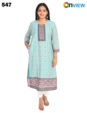 ONV547 COTTON CHIKANKARI WORK WITH DIGITAL PRINT
